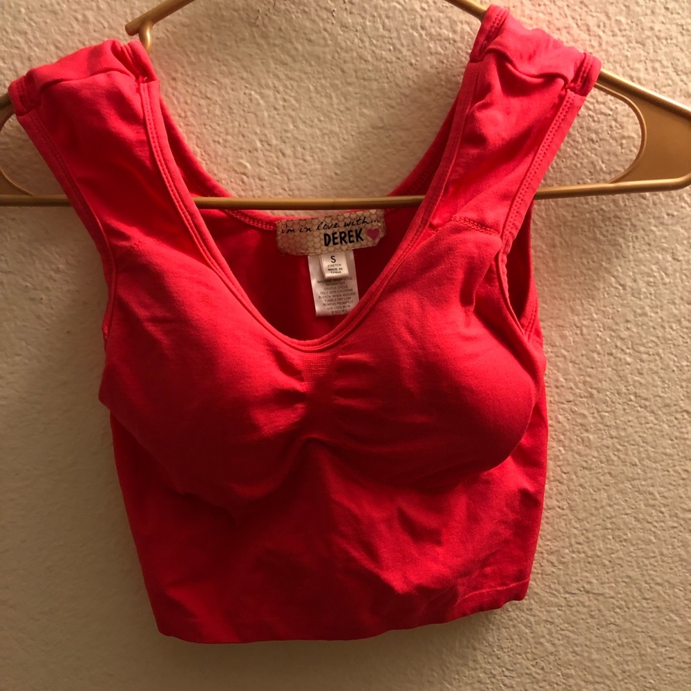 Pink crop top